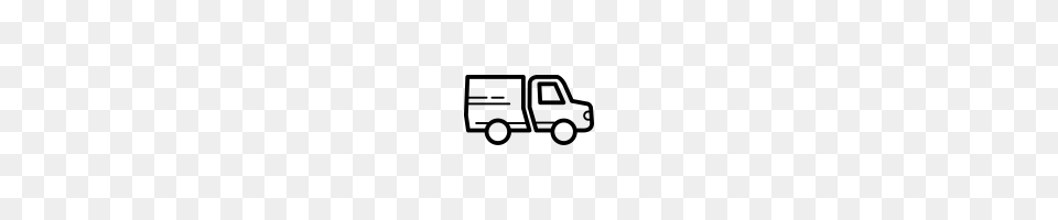 Box Truck Icons Noun Project, Gray Free Transparent Png
