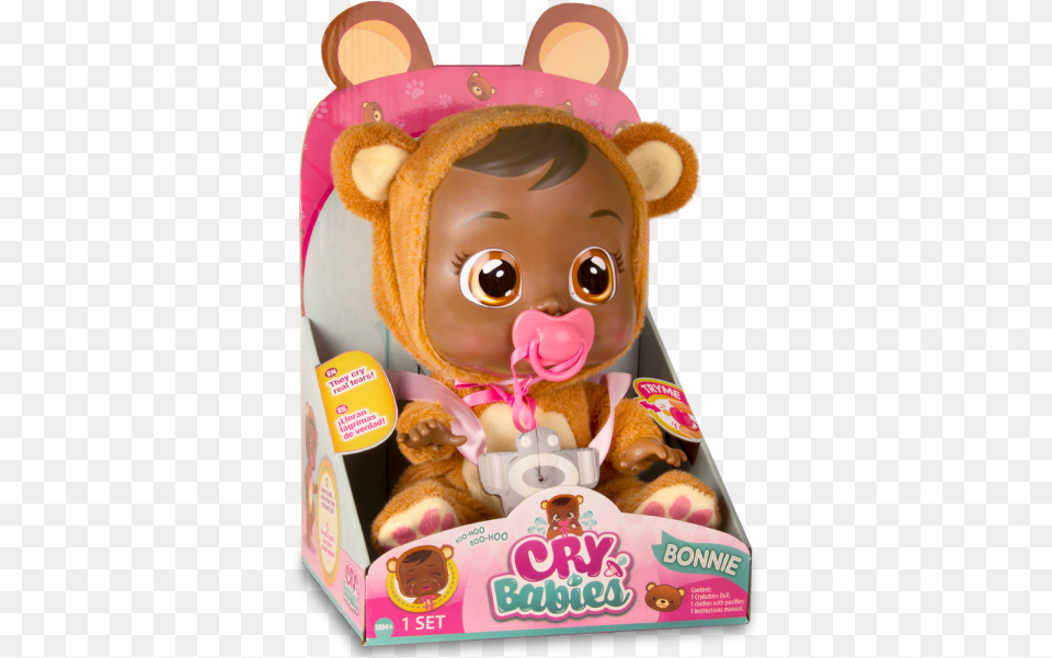 Box Vus 01 Cry Baby Bonnie, Toy, Doll, Face, Head Free Png