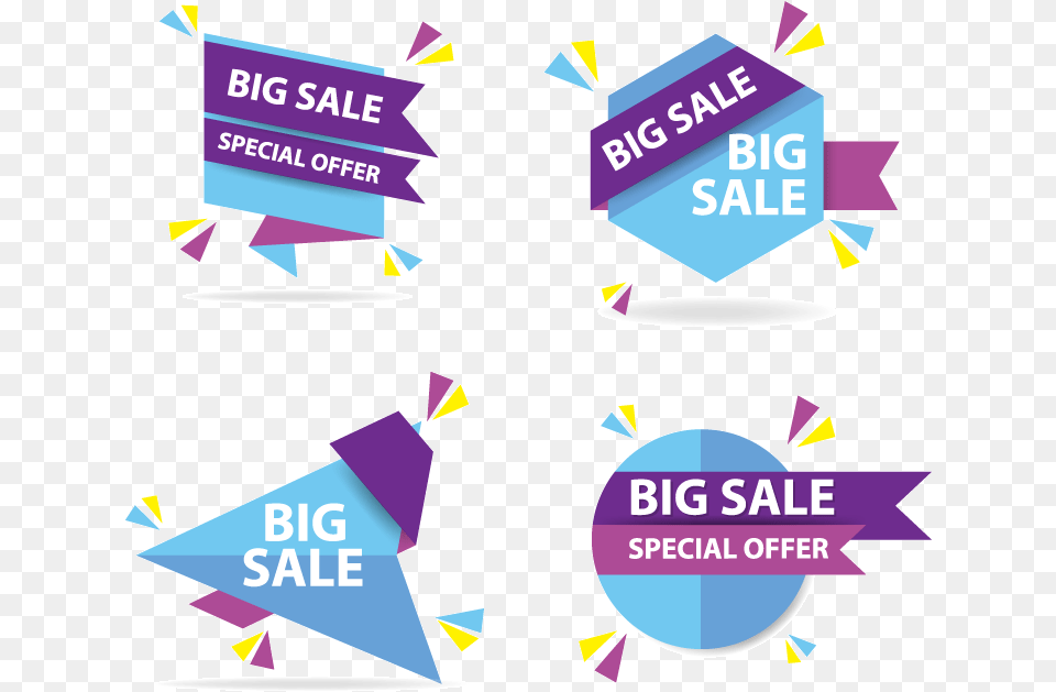 Box Web Set Shopping Colorful Discount Sale Sale Design Vector, Advertisement, Poster, Art, Graphics Free Transparent Png