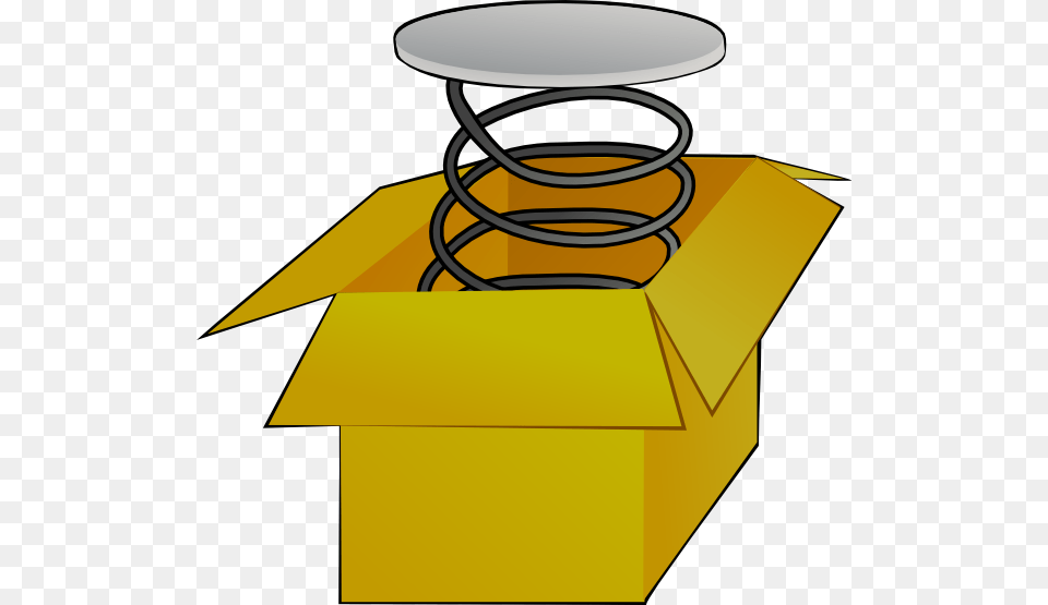 Box With Spring Clip Art, Coil, Spiral, Furniture, Table Png Image