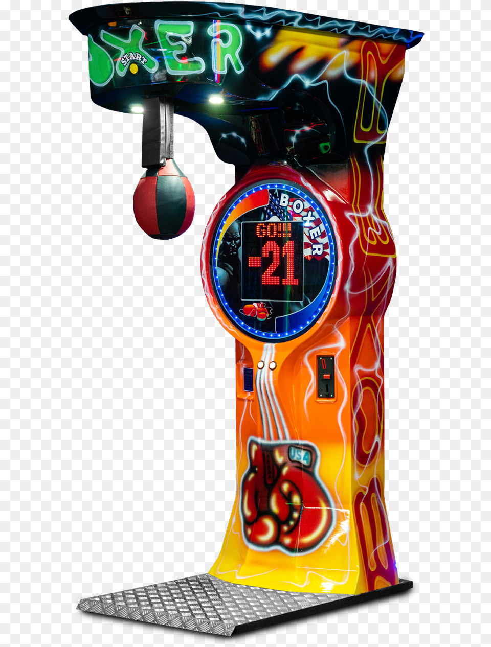 Boxer 2 Cartoon, Arcade Game Machine, Game Png Image
