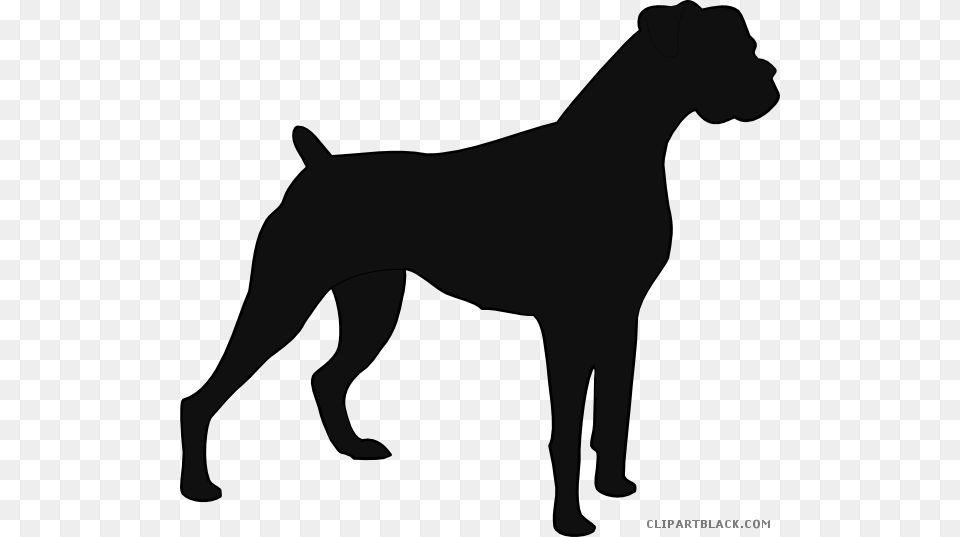 Boxer Dog Clipart Boxer Dog Silhouette Vector, Animal, Pet, Mammal, Canine Free Transparent Png