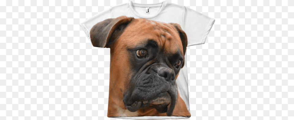 Boxer Dog Face T Shirt Boxer Dog, Animal, Pet, Mammal, Clothing Png