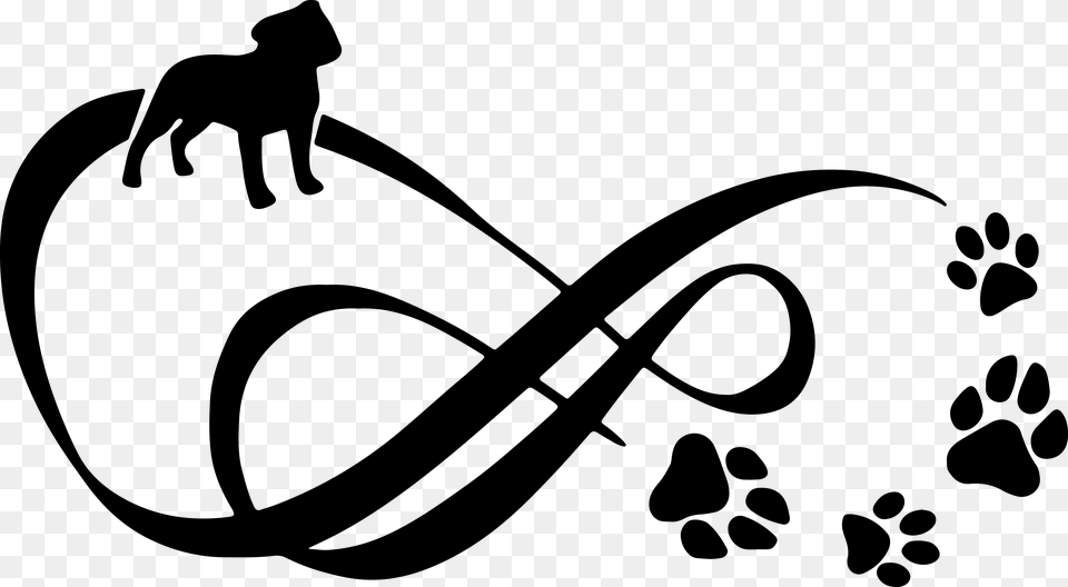 Boxer Dog Paw Print Infinity Sign Tattoo Dog, Art, Graphics, Animal, Canine Free Transparent Png