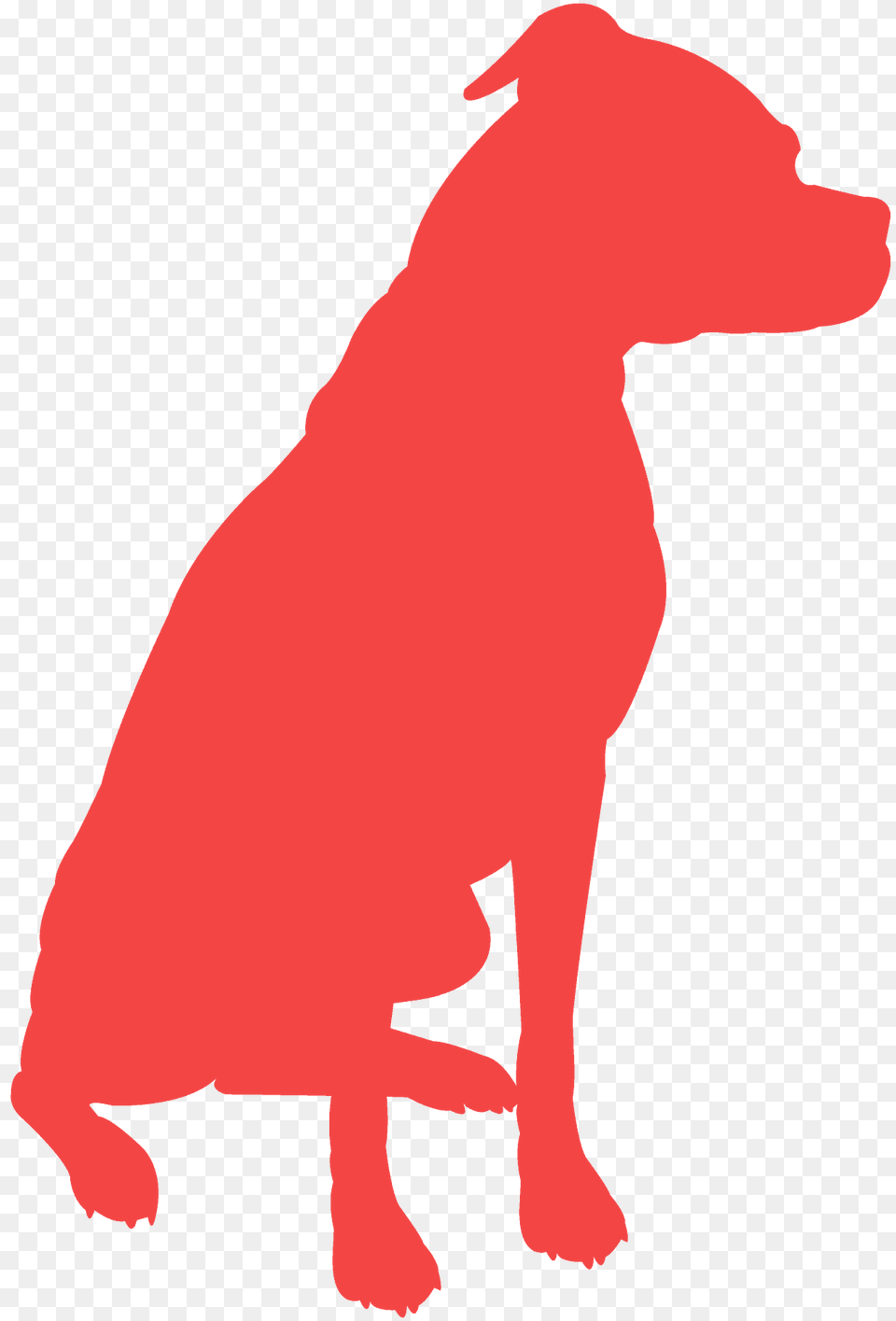 Boxer Dog Sitting Silhouette, Animal, Canine, Labrador Retriever, Mammal Png Image