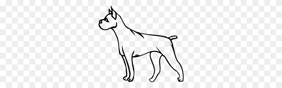 Boxer Dog Sticker, Stencil, Mammal, Kangaroo, Animal Png