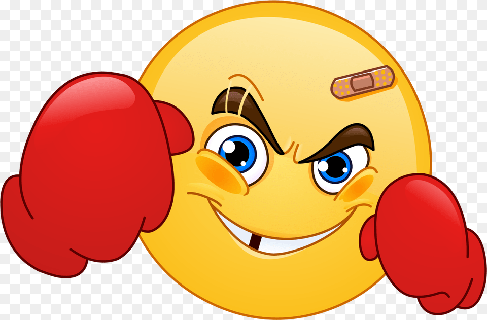 Boxer Emoji 7 Decal Smiley Fight Free Transparent Png