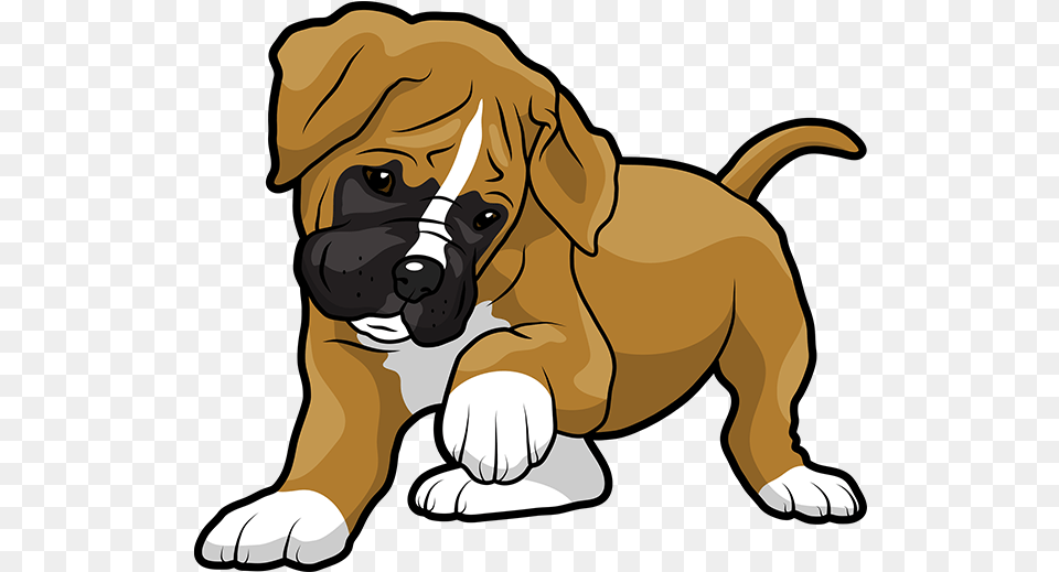 Boxer Emoji Amp Stickers Messages Sticker 2 Perro Boxer Dibujo Animado, Animal, Bulldog, Canine, Dog Free Png