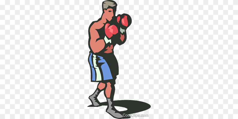 Boxer Royalty Vector Clip Art Illustration, Adult, Male, Man, Person Png