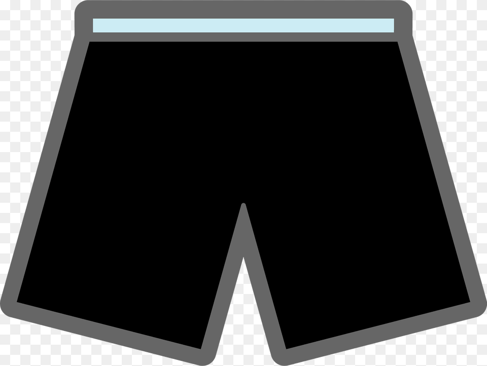 Boxer Shorts Black And White Clipart, Clothing, Blackboard Free Png