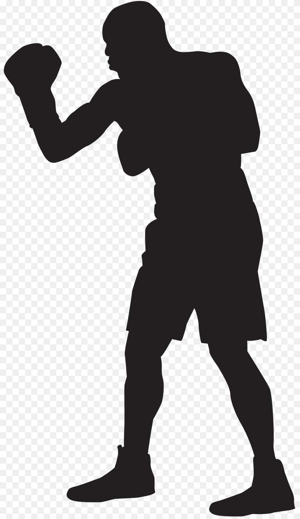 Boxer Silhouette Clip Art, Text, Gray Png
