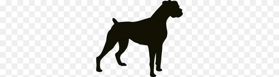 Boxer Silhouette Clip Art, Animal, Canine, Mammal, Pet Png Image