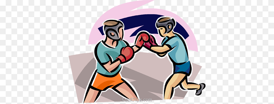 Boxers Sparring Royalty Vector Clip Art Illustration, Person, Baby, Boxing, Sport Free Png Download