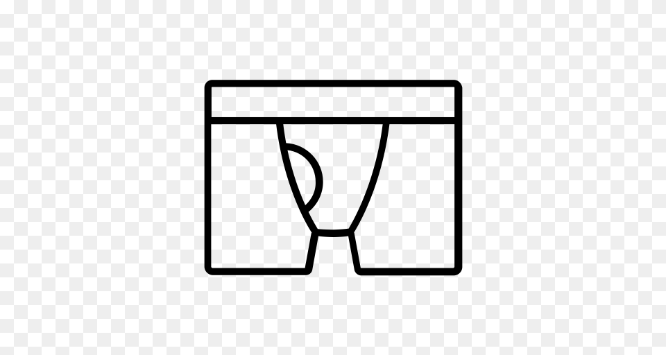 Boxers Wear Underwear Shorts Trunks Male Panties Icon, Gray Free Png Download