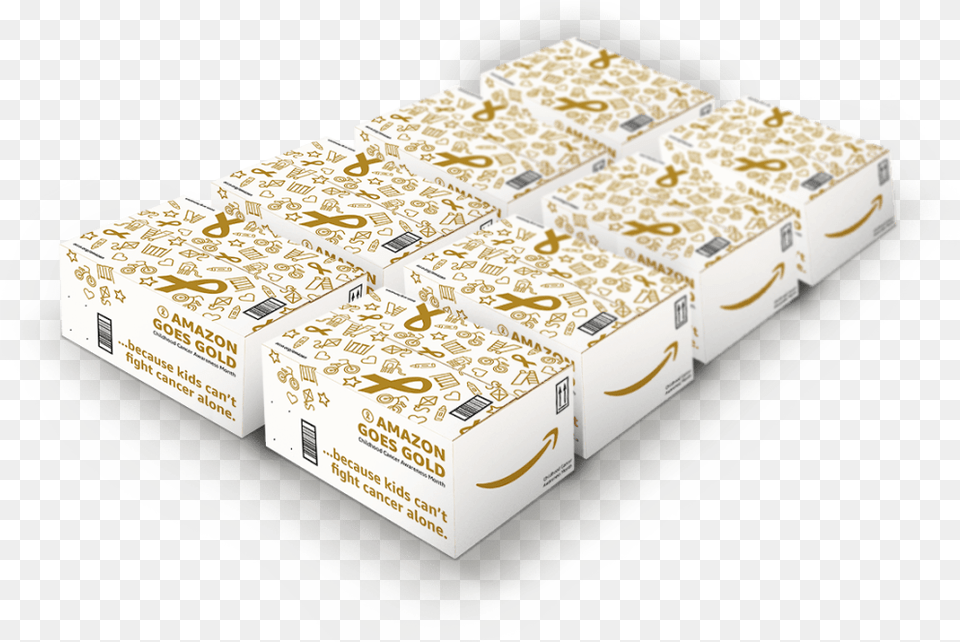 Boxes Amazon Go Gold, Box, Paper, Furniture Free Png Download