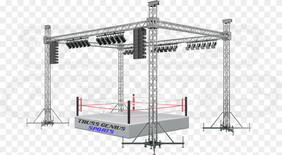 Boxing Boxing Ring Truss Aluminum Truss Global Truss Stage Truss, Construction, Construction Crane, Cad Diagram, Diagram Png Image