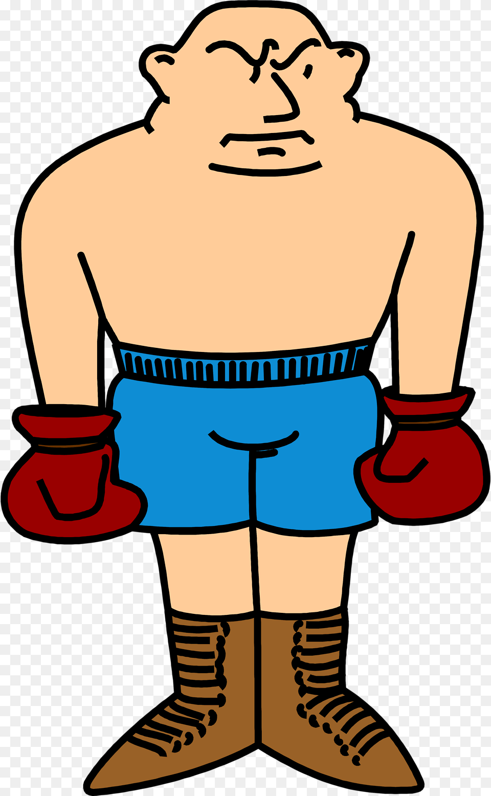 Boxing Free Stock Photo Illustration Of A Boxer Clipart No Background, Clothing, Shorts, Glove, Adult Png Image