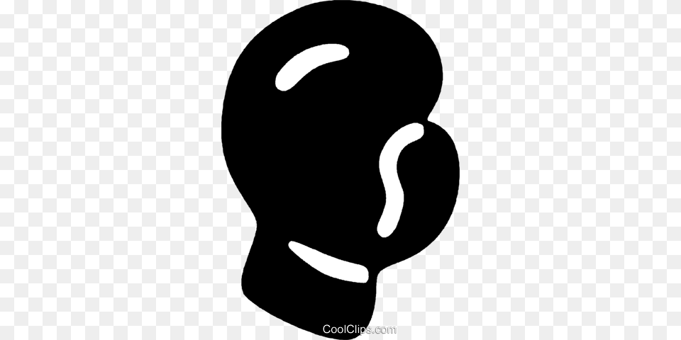 Boxing Glove Royalty Vector Clip Art Illustration, Silhouette, Helmet, Clothing, Hardhat Free Png