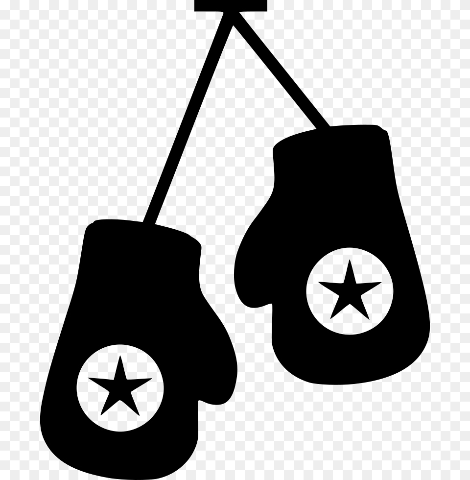 Boxing Gloves Clipart Punch Fight Sport Icon, Symbol, Star Symbol, Stencil, Device Png