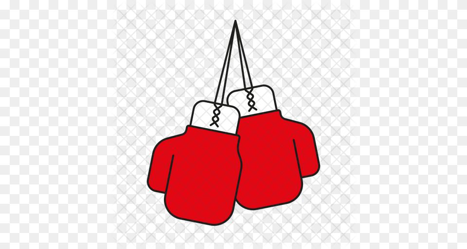 Boxing Gloves Icon Of Colored Outline Clip Art, Clothing, Glove Free Png Download