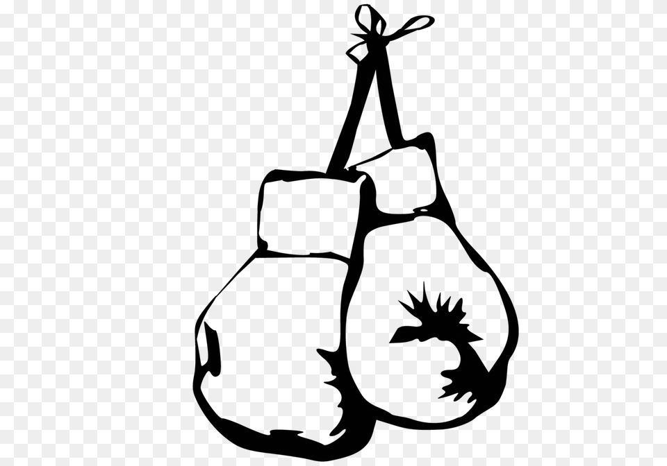 Boxing Gloves Vector, Silhouette, Bag Free Png
