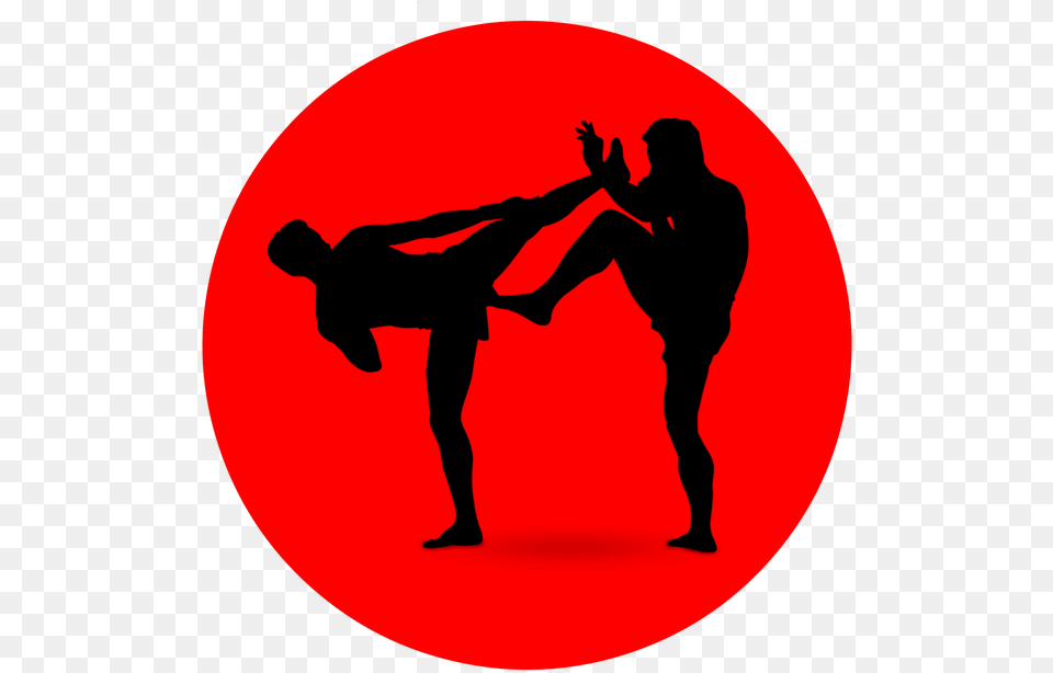 Boxing Icon Silhouette Sport Fighter Fight Martial Arts Muay Thai Silhouette, Kicking, Person, Adult, Male Free Png Download