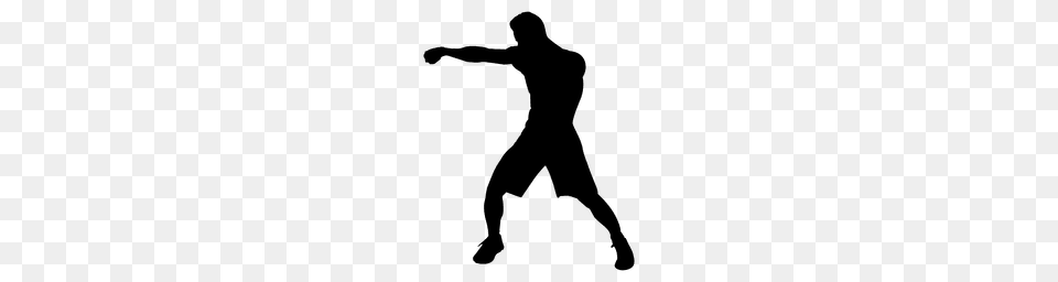 Boxing Kickboxing Fight Silhouette, Adult, Male, Man, Person Png Image