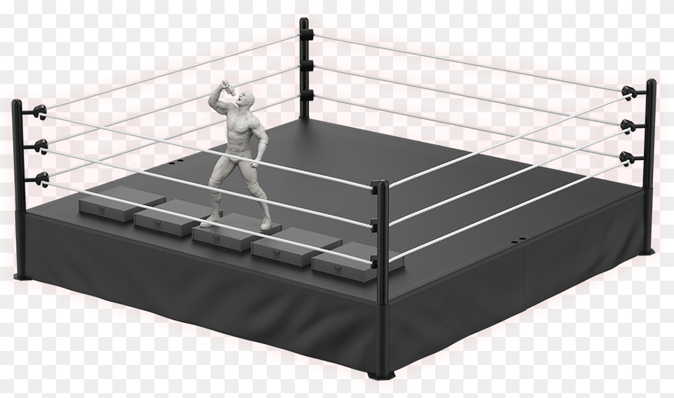 Boxing Ring Clipart Eaglemoss Wwe, Adult, Male, Man, Person Png
