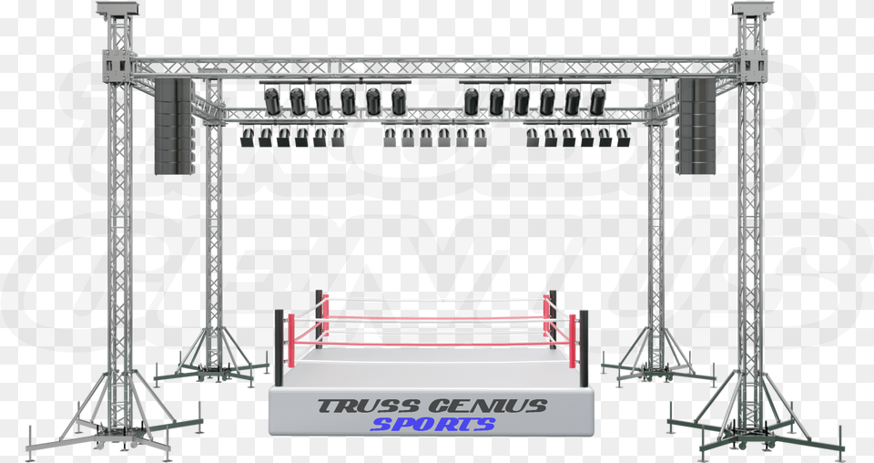Boxing Ring Truss System Stage Lighting Truss, Arch, Architecture, Bridge Free Png Download