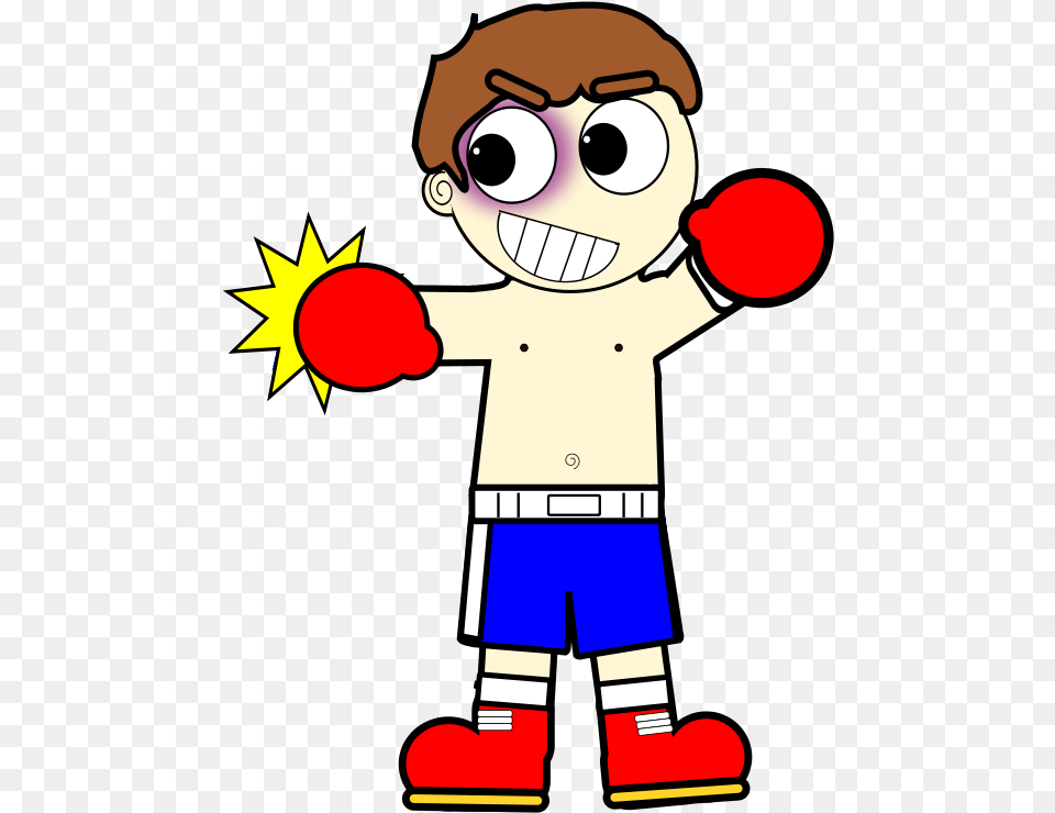 Boxing Silhouette Clip Art Cartoon Boxer, Baby, Person, Face, Head Free Png Download