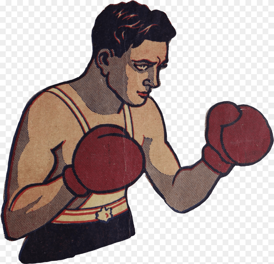 Boxinggloves Boxer Sport Vintage Manga Boxing Clipart Old Fashioned Retro Boxing, Adult, Male, Man, Person Free Transparent Png