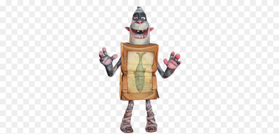 Boxtroll Fish Hands Up, Bag, Person Free Png