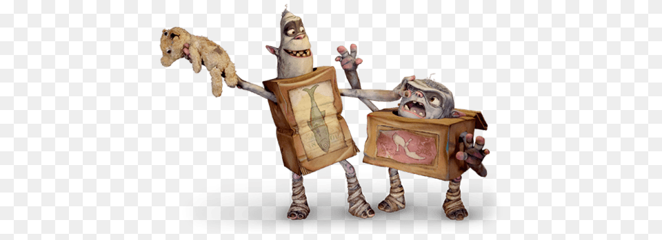 Boxtrolls Fish And Shoe Fight Over Teddybear, Figurine, Animal, Canine, Dog Free Transparent Png