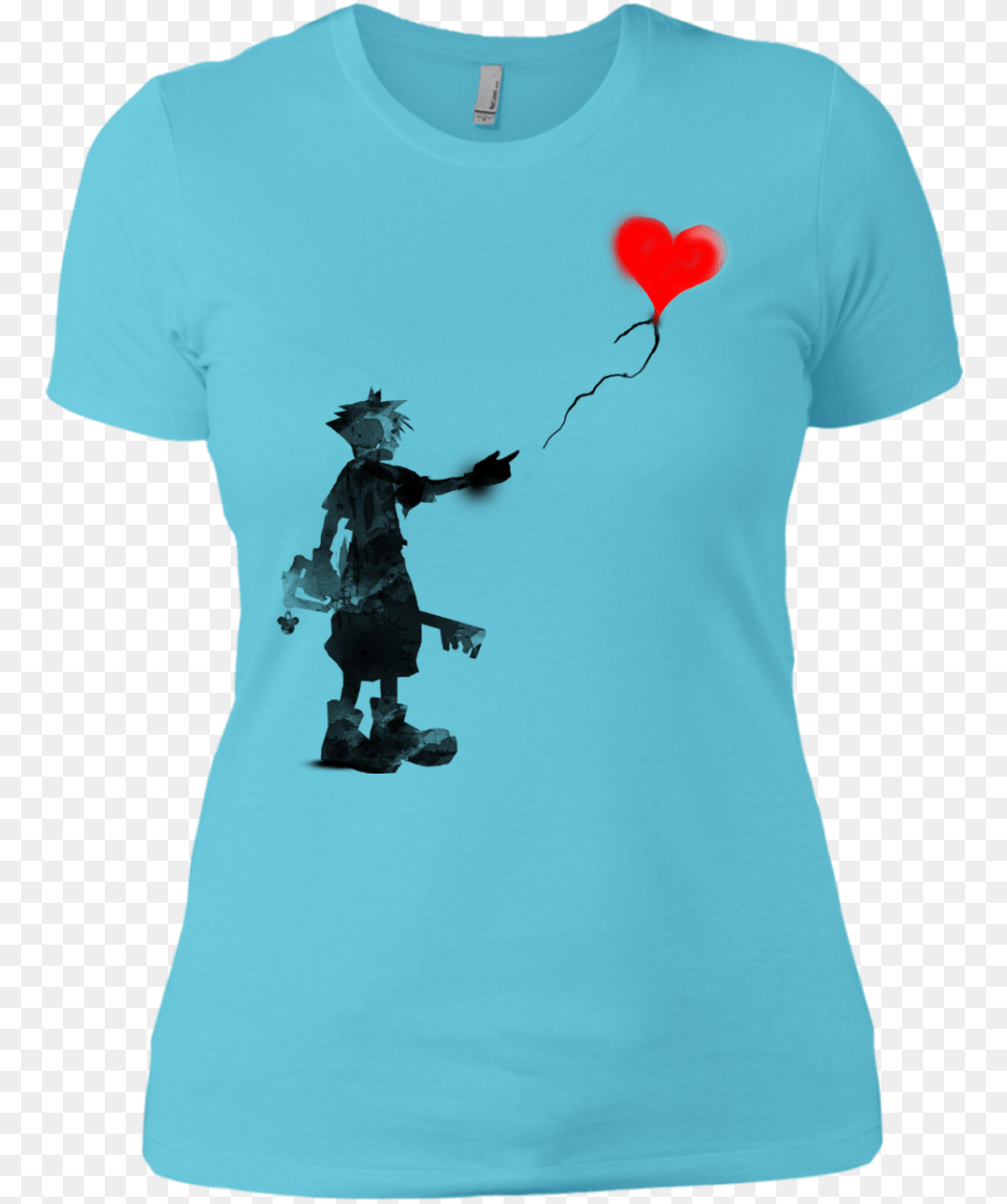 Boy And Balloon Women S Premium T Shirt T Shirt, Clothing, T-shirt, Person, Adult Png Image
