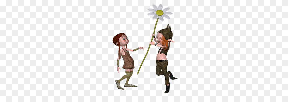 Boy And Girl Daisy, Flower, Plant, Baby Png