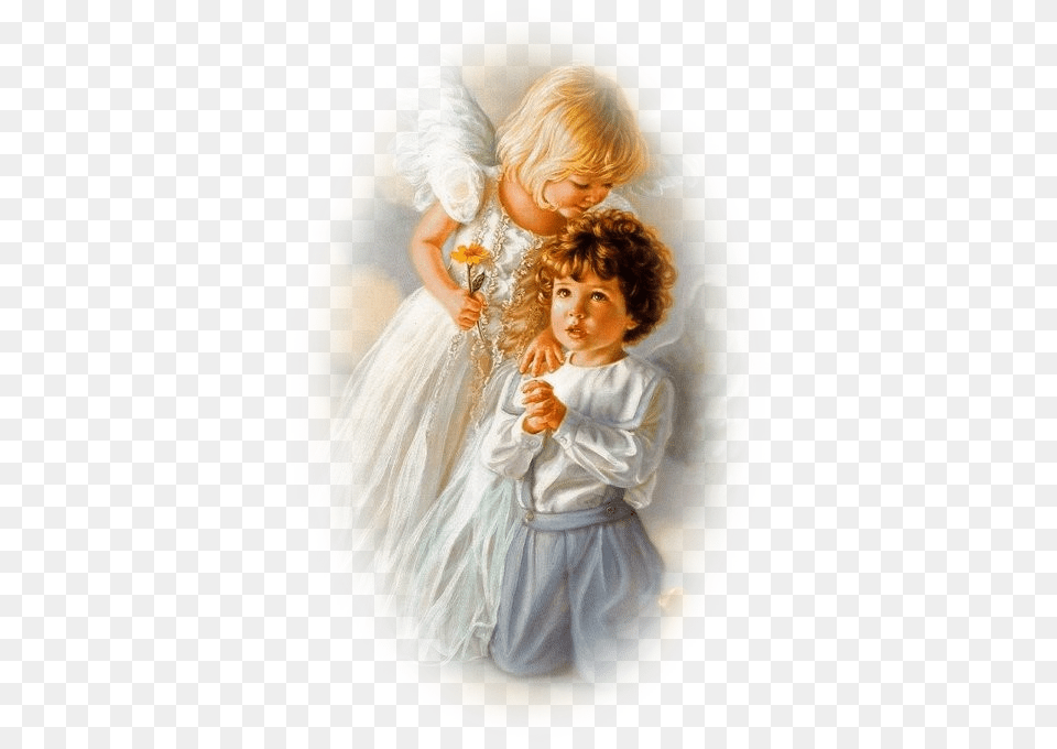 Boy And Girl Angels, Photography, Angel, Adult, Wedding Free Png Download