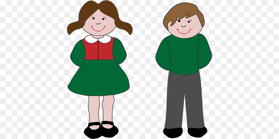 Boy And Girl Cartoon Clip Art, Baby, Person, Face, Head Png