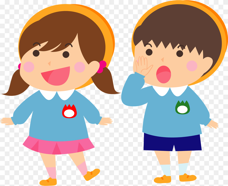 Boy And Girl Clipart, Baby, Person, Book, Comics Free Png