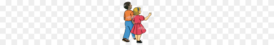 Boy And Girl Clipart Walking Collection, Book, Comics, Publication, Person Png