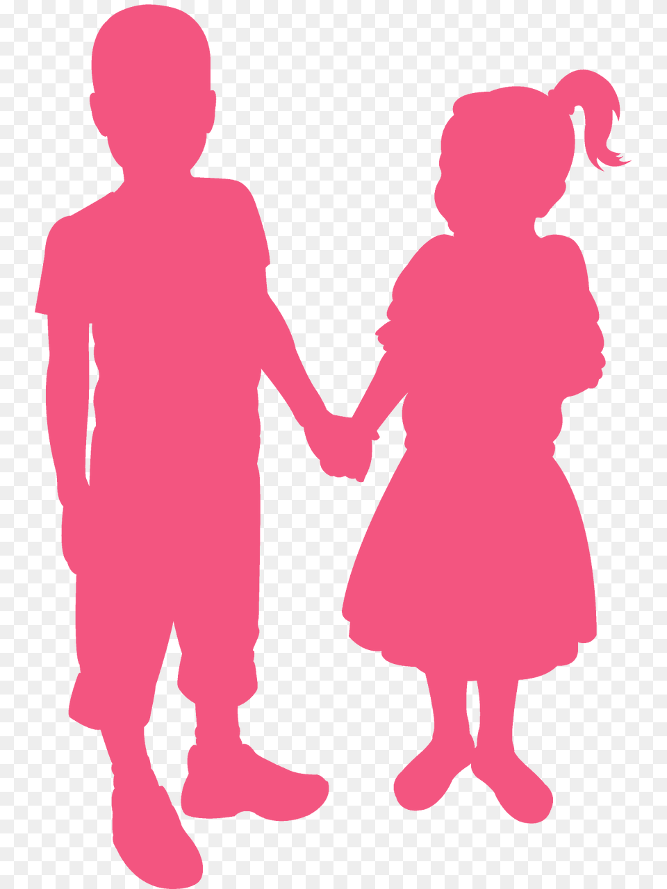 Boy And Girl Holding Hands Silhouette, Body Part, Hand, Person, Adult Png