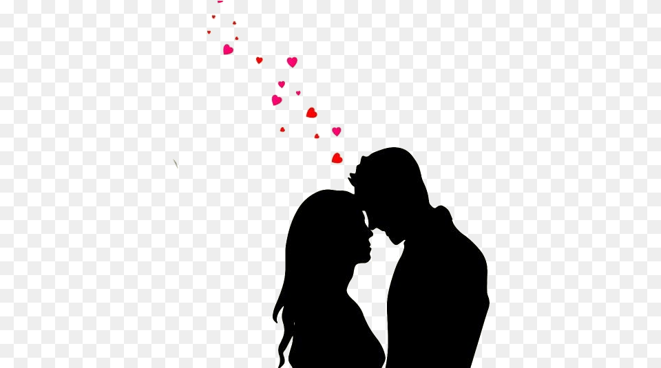 Boy And Girl Love, Kissing, Person, Romantic, Silhouette Png