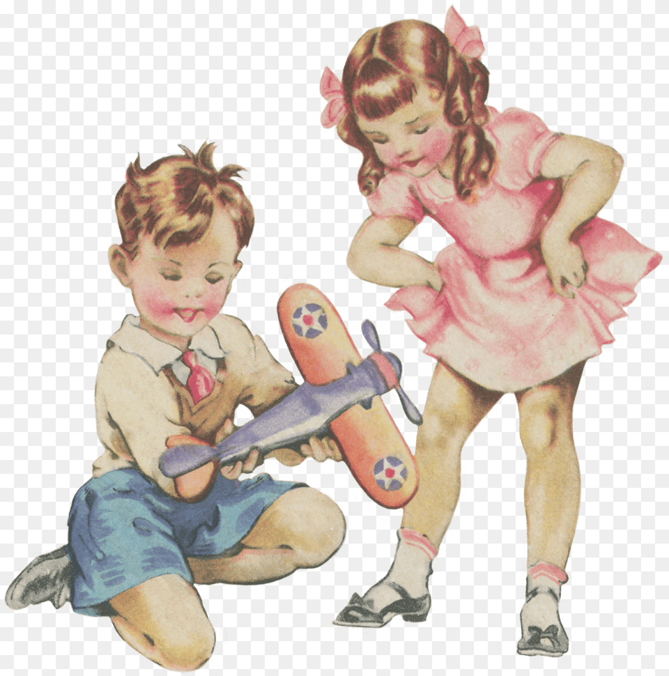 Boy And Girl Playing, Baby, Person, Face, Head Free Png