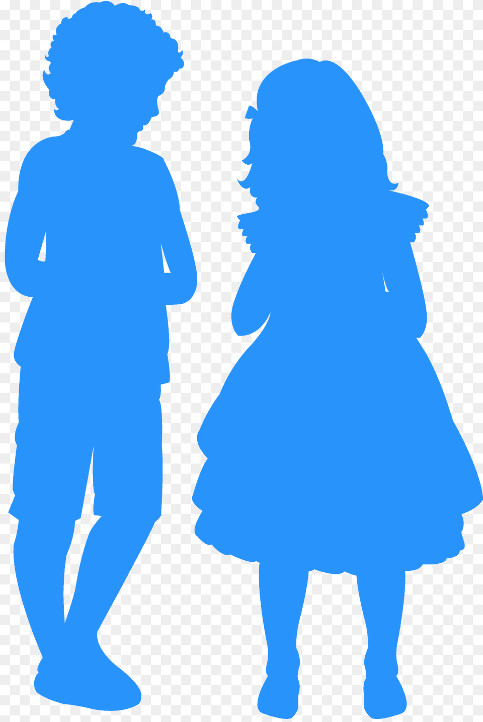 Boy And Girl Silhouette, Person Free Png