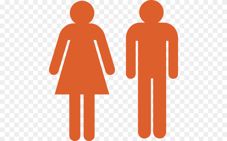 Boy And Girl Stick Figure, Sign, Symbol, Clothing, Coat Free Transparent Png