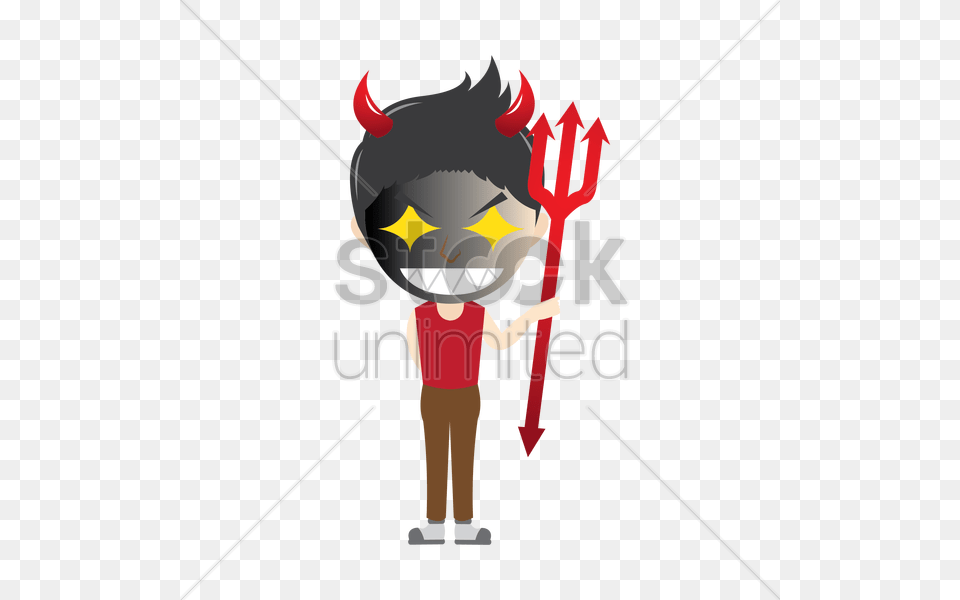 Boy As A Devil Vector Image, Person Png