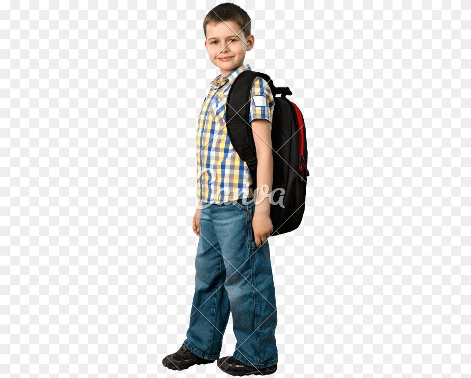 Boy Background Picture Little Boy Background, Pants, Bag, Clothing, Standing Free Transparent Png