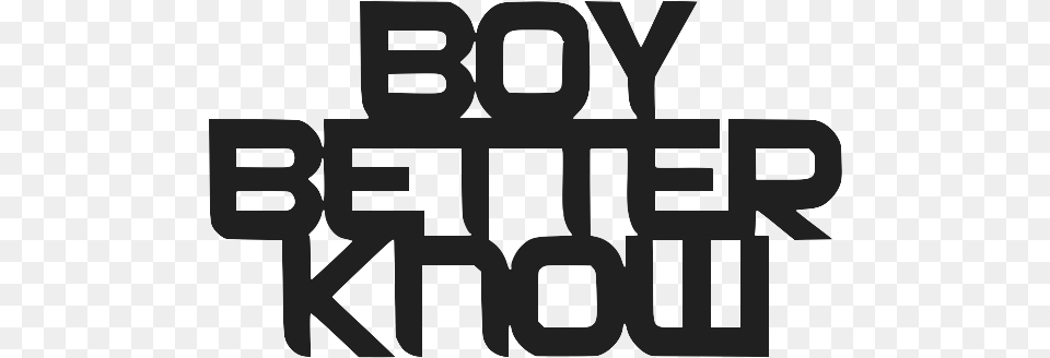 Boy Better Know Logo, Text Free Png