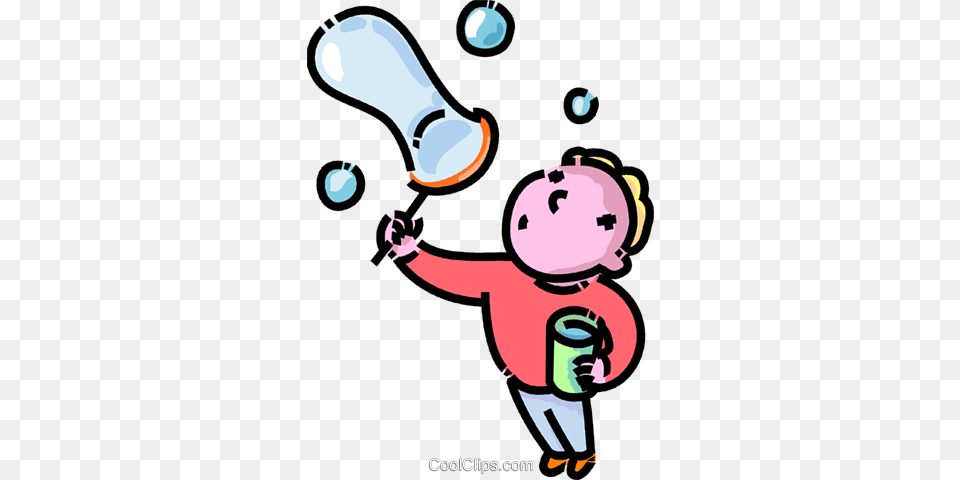 Boy Blowing Bubbles Royalty Vector Clip Art Illustration, Light, Baby, Person Free Transparent Png