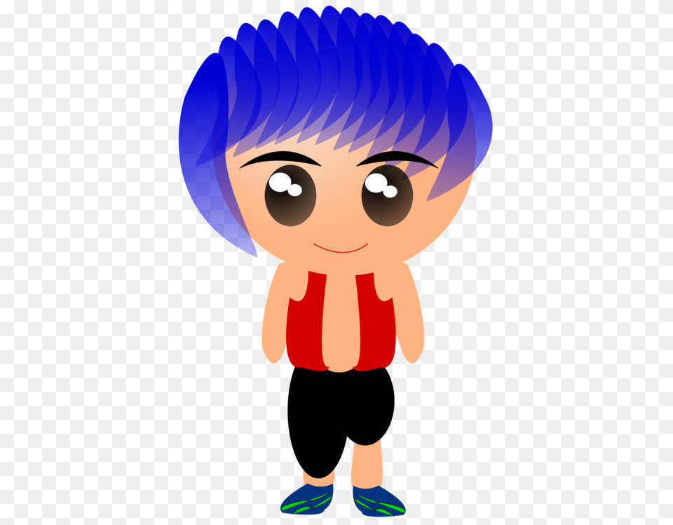 Boy Blue Hair Blue Hair Hairstyle, Baby, Person, Body Part, Hand Png Image