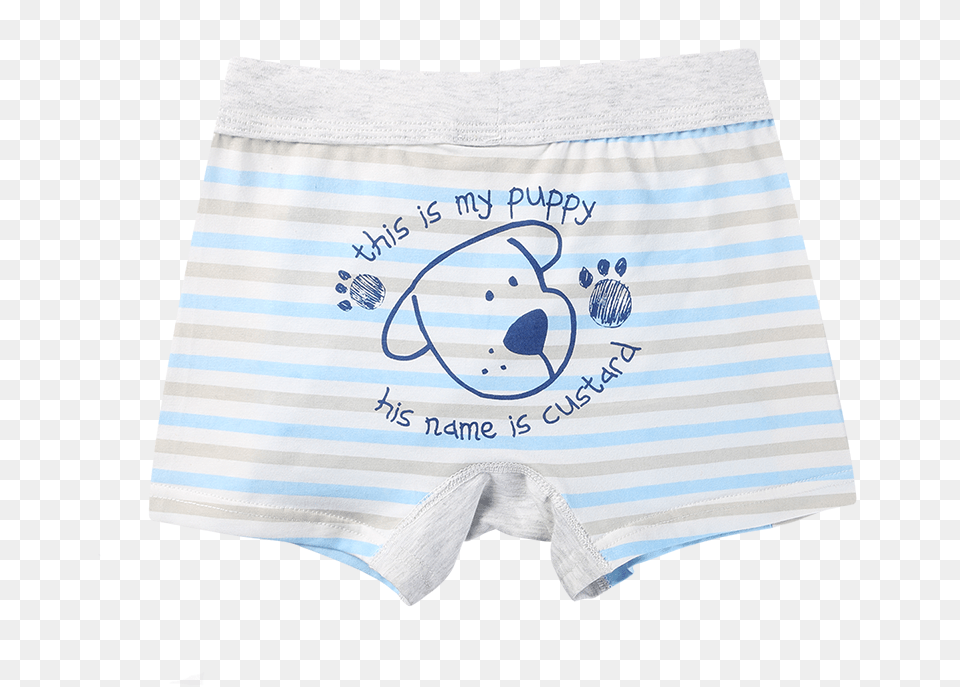 Boy Boxer Briefs Colorful Striped Puppy Underwear Underpants, Clothing, Diaper, Swimming Trunks Free Transparent Png